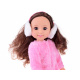 Bezaubernde Puppe 38 cm Rosa Fell und Ohren Winterkleidung ZA4767 universal
