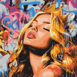 Malowanie po numerach 40 x 40 cm KHO8603 Nowoczesna Śpiąca Królewna AP0103 uniwersalny