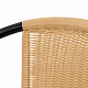 Linder Exclusiv Gartenstuhl RATAN Dunkelgrau/Beige