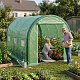 Aga Garten-Foliengewächshaus Polytunnel Folienhaus Pflanzenhaus 3,65x3,65x2,13 m