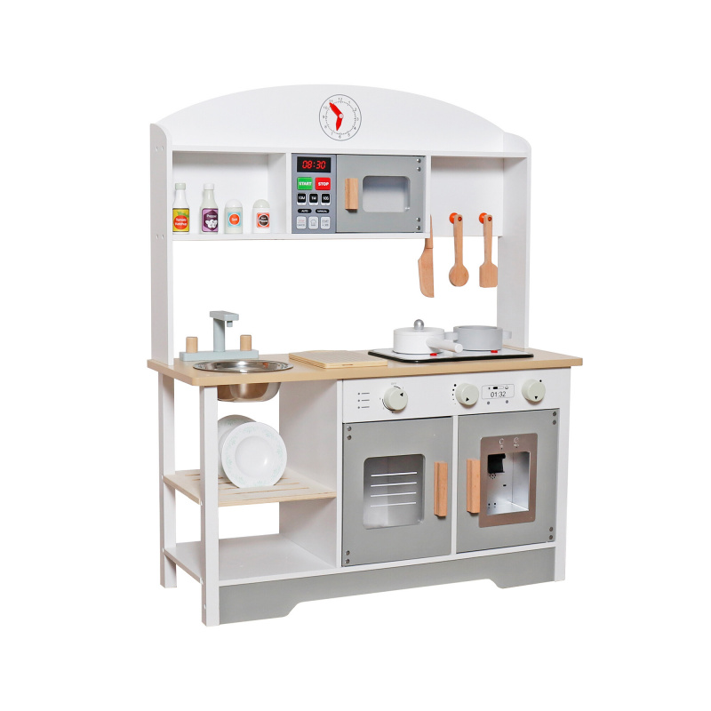 Aga4Kids Hölzerne Kinderküche Spielzeugküche MR6079