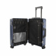 Handgepäck, Aluminium Koffer MR4678 Dunkelblau, Teleskopgriff, TSA, 4 Rollen, Aluminium Hartschale
