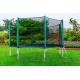 Aga SPORT PRO Trampolin,Kindertrampolin,Gartentrampolin mit Sicherheitsnetz 366 cm 12 ft Dunkelgrün + Schutznetz