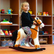 Aga4Kids Schaukelpferd RH01 Hellbraun mit Flecken