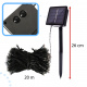 Aga Solar-Lichterkette 20 m 200 LED Warmweiß