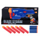 Aga Blaze Storm Schaumstoff-Dartpistole + 10 Darts blau