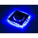 BERGE Pendelleuchte Deckenstrahler Deckenleuchte  BRG71025 - GU10 - quadratisch + LED-Streifen 3W blau