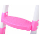 Kindertoilettensitz Trittstufen ZA4348 Weiss / Rosa