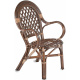 Aga Rattan-Garnitur PAPIO Choco Weiß