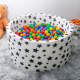 Aga Bällebad für Baby ab 1 Jahr, Rundes Weiches Schaumstoff Bällepool mit 200 Bälle, 90x40 cm Ballgrube Spielzeug für Kleinkinder,
