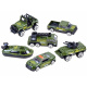 Metall Militärfahrzeuge 6-teiliges Set ZA3505