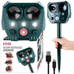 K751C9 SOLARNY ODSTRASZACZ ZWIERZĄT 10W1