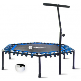 Aga Smart FITNESS Trampolin 130 cm Blau + Griff