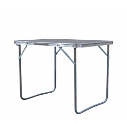 Aga Campingtisch klappbar Gartentisch 80x60x70 cm – Aluminium-Klapptisch mit MDF-Platte & Tragegriff – stabil, wetterfest & kompakt – für Camping, Garten & Reisen Grau