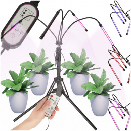 LED lampa pro růst rostlin na stojanu 4x80LED