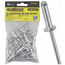 Hliníkové trhací nýty 4,75x19mm sada 50 kusů