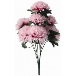 Bukiet sztucznych kwiatów różowe Chryzantemy - 60 cm