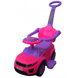 R-Sport Scooter mit Führungsstange Kinderlaufwagen J4 Pink