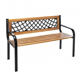 Aga Gartenbank, 2-Sitzer Sitzbank, Parkbank bis 240kg belastbar, Terrassenbank für Garten, Balkon und Terrasse MR2009 118x50x75cm