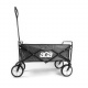 Aga Bollerwagen Gartenwagen faltbar mit Griff & Getränkehaltern bis 80 kg, Handwagen Outdoor MR4610 Grau