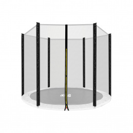 Aga Sicherheitsnetz für Trampolin 180 cm 6 ft für 6 Stangen Schwarzes Netz / Schwarz