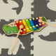 Aga Bunte Holz Xylophon für Kinder Krokodil