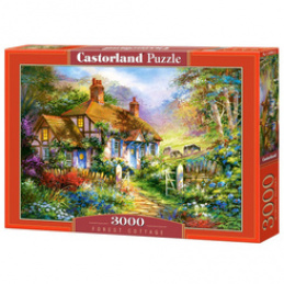 Puzzle 3000-elementów  Forest Cottage C-300402-2 uniwersalny