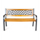 Linder Exclusiv Gartenbank 2-Sitzer Parkbank bis 140 Kg mit Rückenlehnen Gartenmöbel Holzbank MC4354 118x52x74 cm