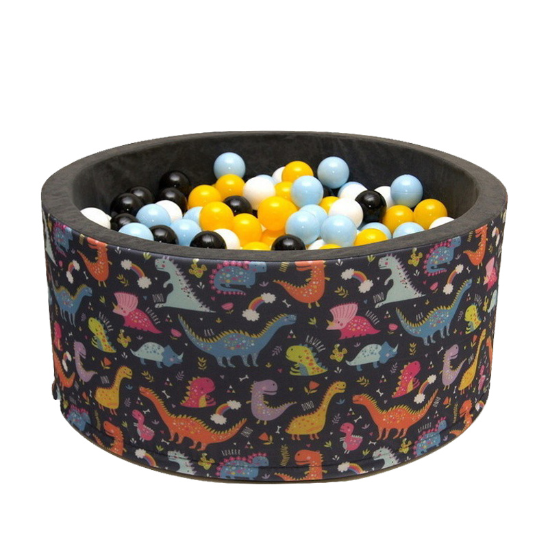 Aga Bällebad für Kinder mit 200 bunten Bälle Ø 7 cm,Kinder weiche Pool der runden Bälle 90x40 cm, 553
