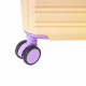 Aga Travel Kofferset 2-teilig MR4673 – Trolley Koffer 66L & 93L in Gelb/Violett – Hartschale ABS+PC mit TSA-Schloss & 360° Rollen, leicht & robust