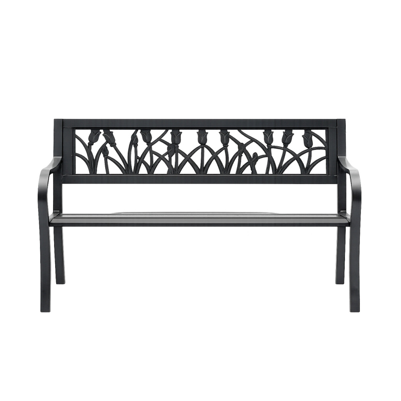 Aga Metall-Gartenbank 125x53x77 cm