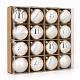 Aga Weihnachtskugeln MIX 6cm 16Stk. GIF5077 Silber