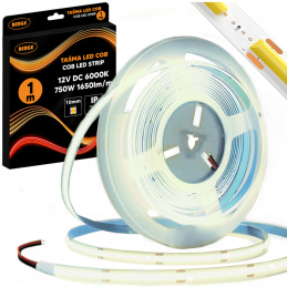 LED pásek COB Neon 12V - 528D - 15W/m - IP20 - 1650lm - 1m - studená barva