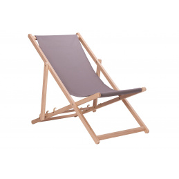 Aga Klappbarer Liegestuhl aus Holz Grau