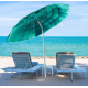 Linder Exclusiv Sonnenschirm, Strandschirm,UV-Schutz 30, Hawaii Türkis