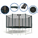 Aga SPORT PRO Trampolin 366 cm 12 ft Dunkelgrün,Kindertrampolin,Gartentrampolin mit Sicherheitsnetz + Schutznetz + Leiter