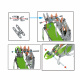 Aga4Kids Kinder-Metallbausatz Stegosaurus 125 Szt.