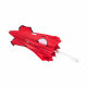 Aga Kinderschirm, Regenschirm, 50 cm Rot, Klappschirm mit Automatik-Öffnung, Stockschirm
