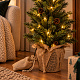 Aga Künstlicher Weihnachtsbaum im Blumentopf 70 cm verschneit mit LED-Beleuchtung