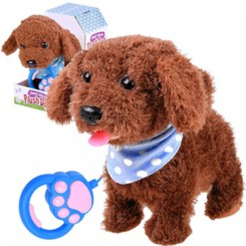 Interaktiver laufender und bellender Hund ZA2857 - Braun