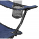 Aga Klappstuhl MR2001 – Campingstuhl & Angelstuhl mit Getränkehalter & Tragetasche, bis 120 kg Blau Faltbar Stuhl, Gartenstuhl