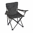 Linder Exclusiv Klappstuhl PO2481 – Campingstuhl & Angelstuhl mit Getränkehalter & Tragetasche, bis 120 kg, Dunkelgrau Faltbar Stuhl, Gartenstuhl