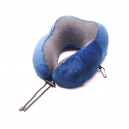 Aga Nackenkissen Flugzeug, Reisekissen Memory Foam, Ergonomisch Gestaltetes Nackenhörnchen,  Ideal für Reisen, Flugzeug, Auto, Büro DS1706 Dunkelblau