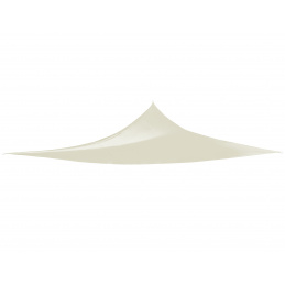 Linder Exclusiv Sonnensegel Dreieck, Sonnenschutz für Balkon und Terrasse, Wasserdicht, Sonnenschutz Polyester mit UV Schutz (3,x3x3m) Beige