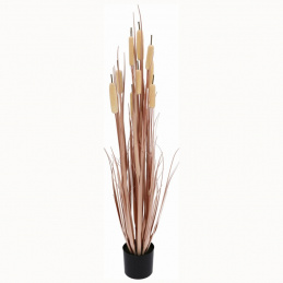 Trawa w doniczce sztuczna różowa - 125 cm