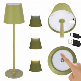 Lampka LED stołowa 3 tryby świecenia dotykowa - bezprzewodowa