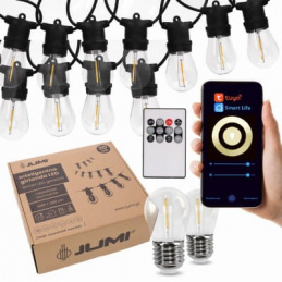 Girlanda LED sterowana 19 m ciepłobiała SMART z aplikacją TUYA i pilotem