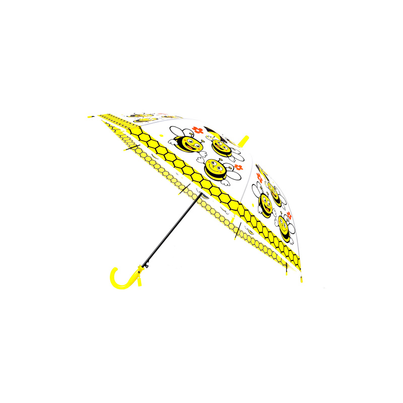 Aga Kinderschirm, Regenschirm, 85 cm Biene, Klappschirm mit Automatik-Öffnung, Stockschirm