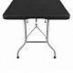 Aga Garten Klapptisch 240x74x74 cm Schwarz