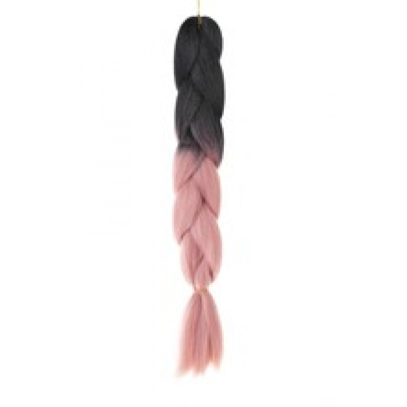 Haar Canel synthetische Zöpfe Ombre schwarz und rosa ISO